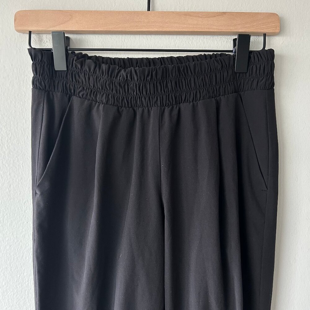 Athleta Jogger Pants Women 0 Black Elastic Waist Ankle - Picture 3 of 8